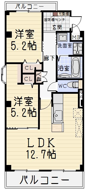 ボナールの間取り