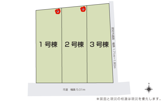 いろどりアイタウン栃木市大宮町22-P2の区画図|最終１棟！お早めにご見学下さい♪