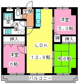 アロマキャスル大橋の間取り