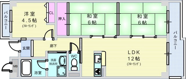 プリムベール向丘の間取り