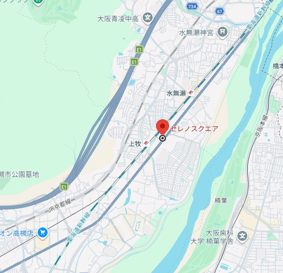 セレノスクエアの地図