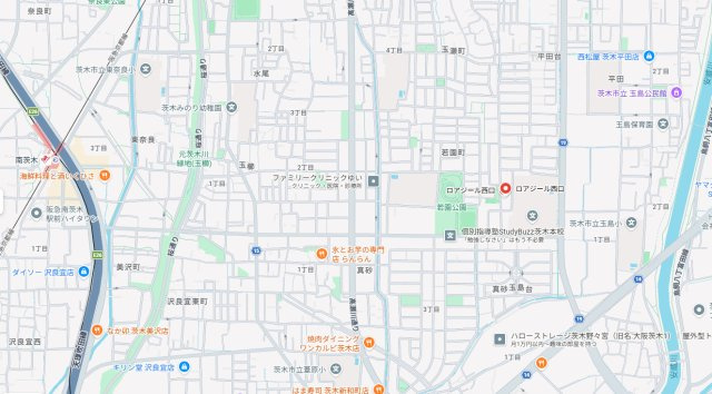 ロアジール西口の地図