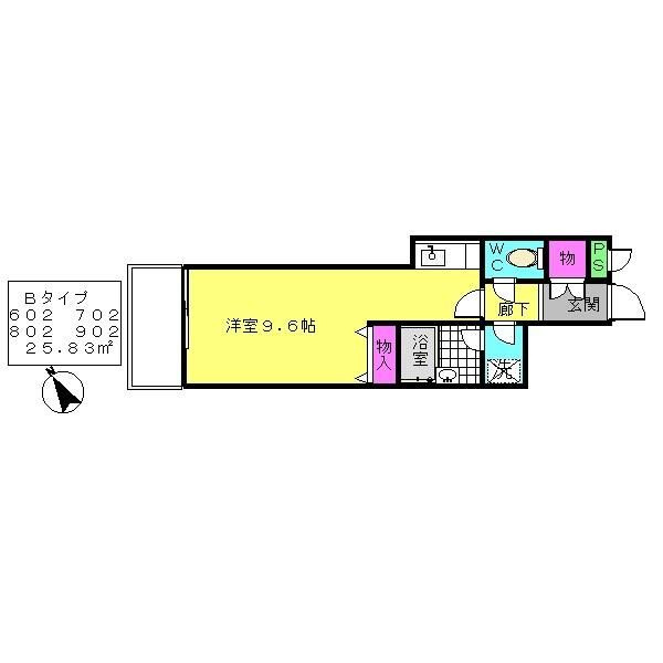 ソリュージュ山手の間取り