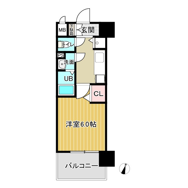 プレサンス梅田東ディアロの間取り