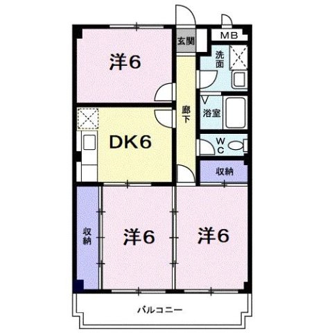 ウエストコートＴＡＮＩＧＡＭＩの間取り