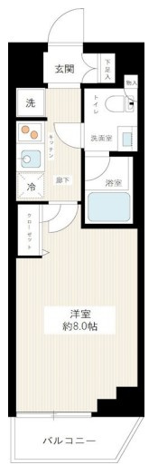 ハイズクレセール清澄白河の間取り