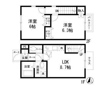 メゾンＢの間取り