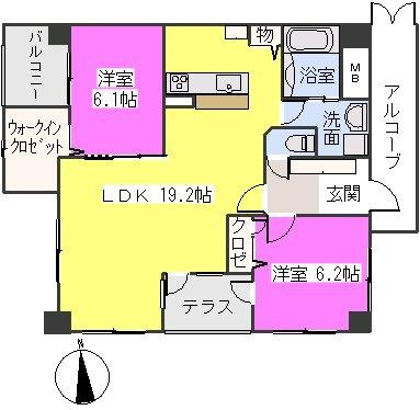 インピース.YSの間取り