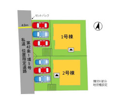 【区画図】 | 福岡市東区香椎駅東4丁目7期　2号棟（全2棟）【仲介手数料無料・0円】 | 区画図です。2号棟