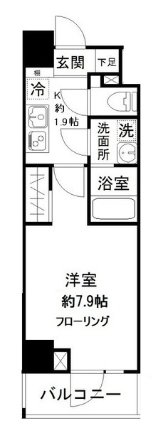 モンレーヴオカチマチの間取り|間取りです。