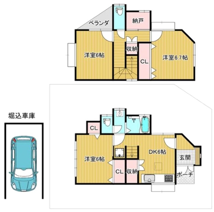 新甲陽町の間取り