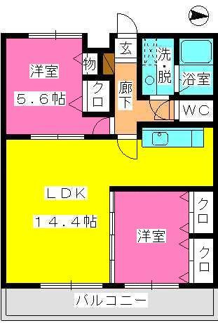 ウイング福重の間取り