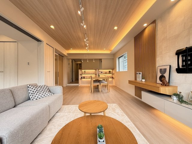 【居間・リビング】 | コープ野村練馬氷川台　（成増店） | 自然と家族が集まる心地よい空間
