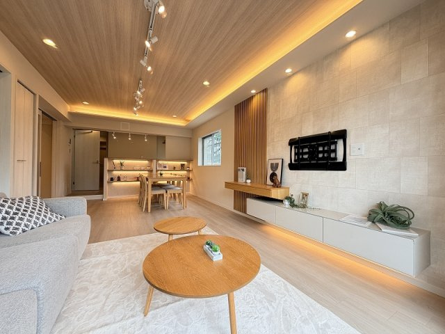 【居間・リビング】 | コープ野村練馬氷川台　（成増店） | リビングは明るく広々、家族の時間を大事にする住まい
