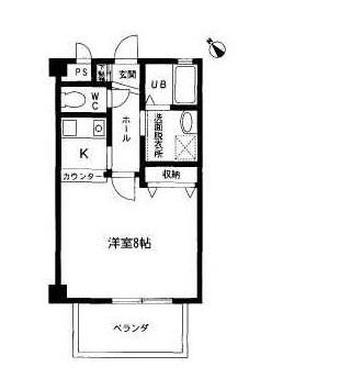 ユトリロ柱九番町 2の間取り