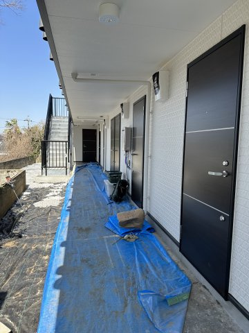 川崎市多摩区栗谷３丁目のアパートのロビー