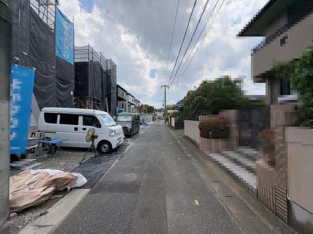 【その他】 | 福岡市東区香椎駅東4丁目7期　1号棟（全2棟）【仲介手数料無料・0円】 | 現地写真。前面道路です。