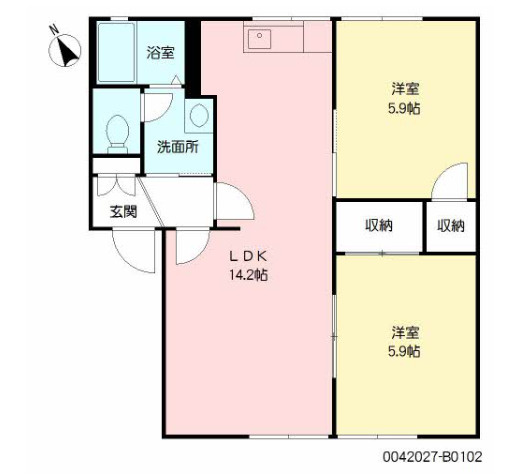 コンフォール志村の間取り