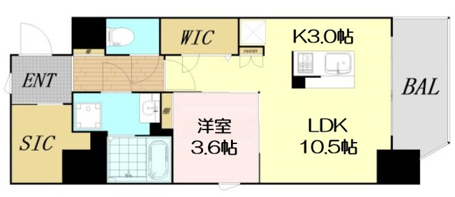 【間取り】 | ファーストフィオーレ新町ファジスタ