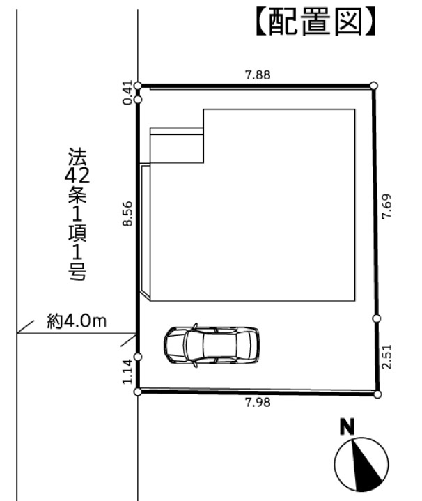 相模原市南区西大沼2丁目４期　新築１棟の区画図