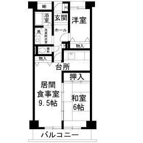 【間取り】 | フレール綾瀬１ | 間取りです。