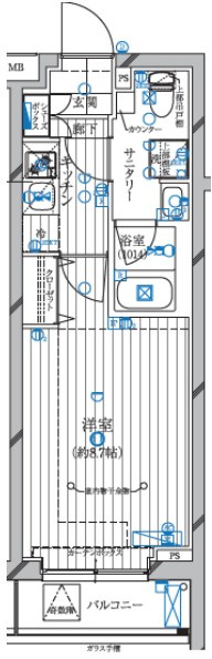 レガリス蒲田の間取り