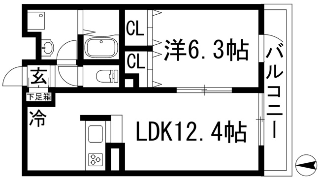 【間取り】 | リブリ・リヴェール池田呉服町