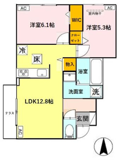 【間取り】 | 当麻寺MKコートⅤ