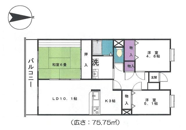エクセレント竹下の間取り