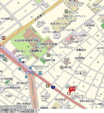 スカイコート文京白山の地図|地図