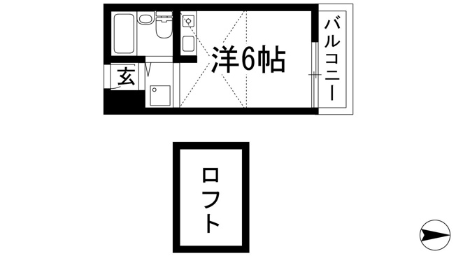 【間取り】 | メゾンサクラ１４