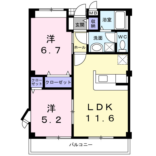 ロータス・Ｓの間取り