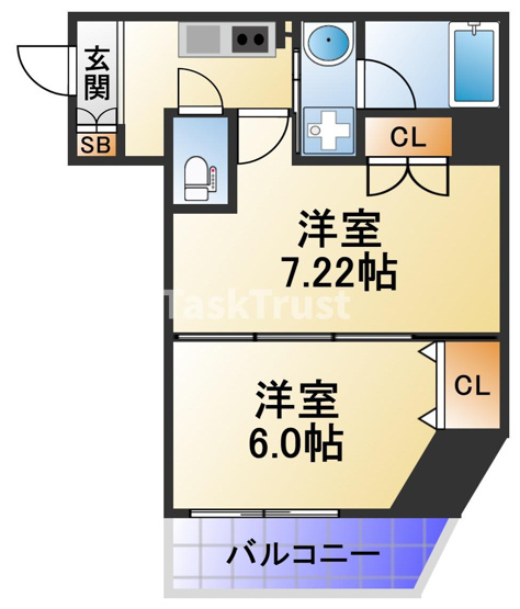 【間取り】 | アフィット天満橋