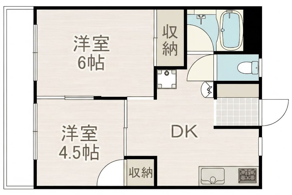 グリーンコーポ北加賀屋の間取り