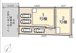 春日市原町第一　１号棟の区画図