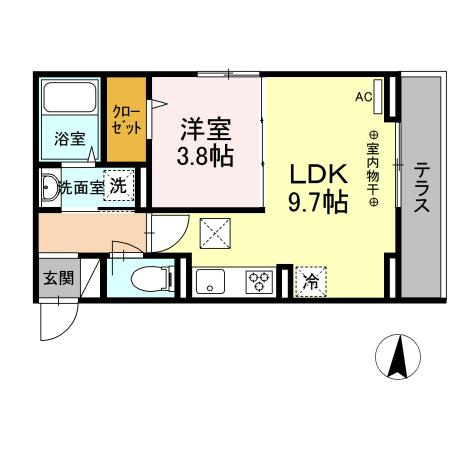 アビタシオン中央林間の間取り