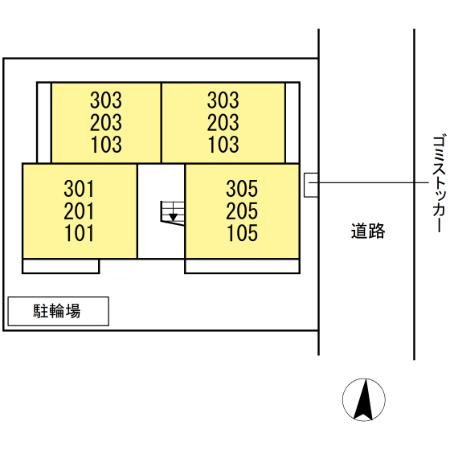 アビタシオン中央林間の区画図