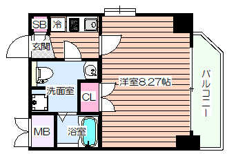 【間取り】 | ディナスティ福島Ⅱ