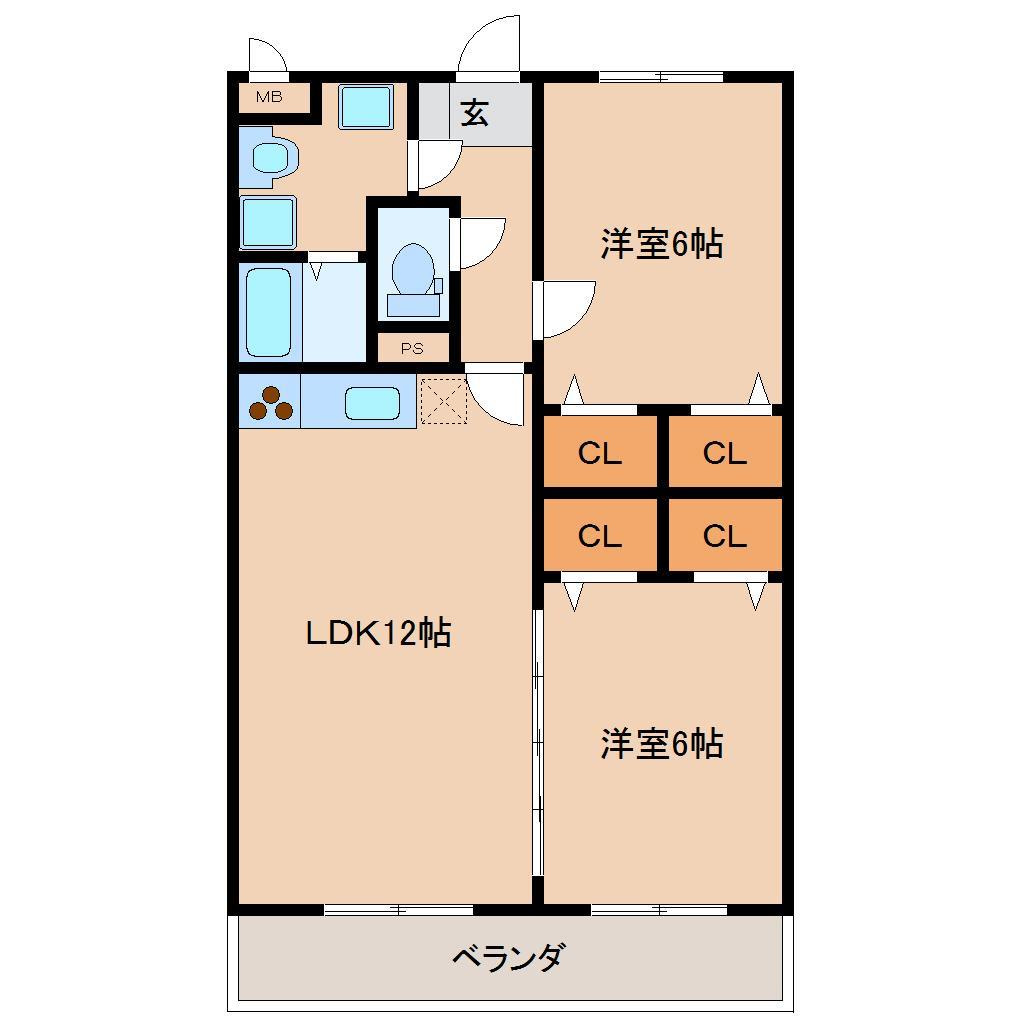 グリーンヒルズ東山Ⅱの間取り