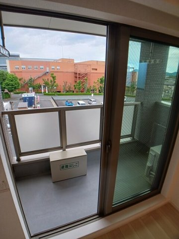 熊本市東区上南部２丁目のアパートのバルコニー