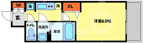 プレサンス南堀江の間取り|プレサンス南堀江　間取り