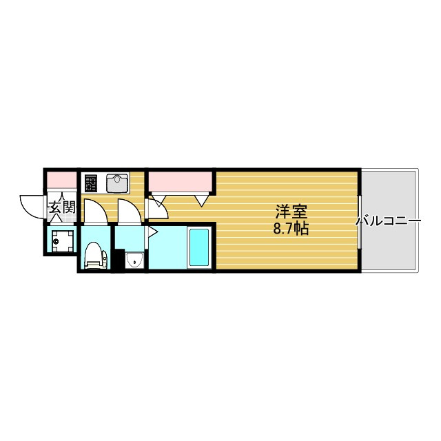 エストーネ江坂の間取り