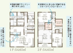 【間取り】 | 第16栃木大平町富田　1号棟 | 南向きで明るい室内が特徴☆