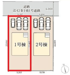 【区画図】 | 第16栃木大平町富田　1号棟 | 【全2区画】各棟の詳細はお気軽にお問い合わせください☆