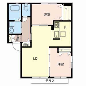 【間取り】 | シャーメゾンリーフⅠ