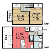 【間取り】 | コンフォートブルック　B棟