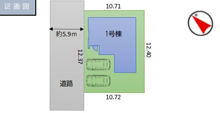 仲介手数料無料　ケイアイリガーレ所沢市小手指南6期・新築全1棟の区画図