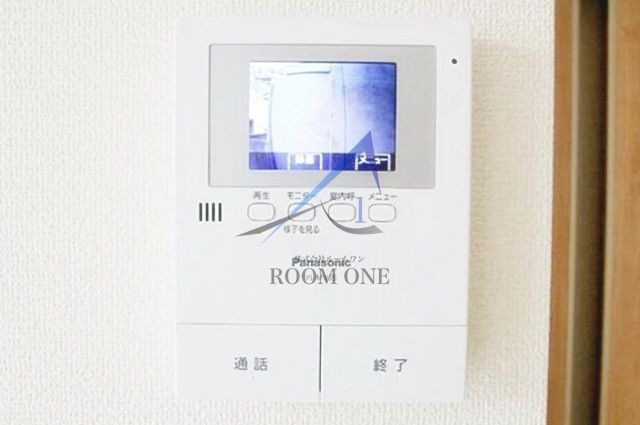 メゾン　ド　ボヌールのセキュリティ|モニター付きインターホンです。