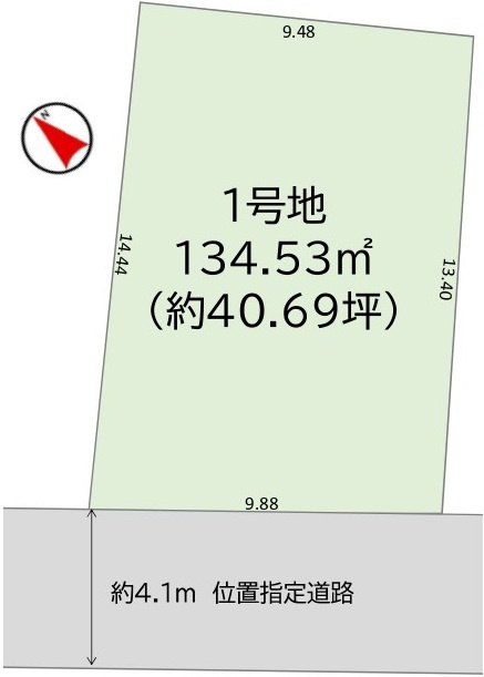 取手市谷中　5期　売地の土地図