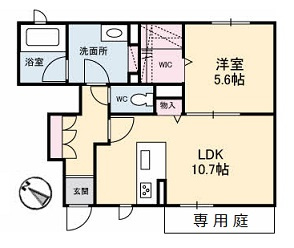 M’s Pronube 参番館の間取り